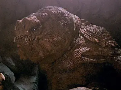 Rancor alien creature with claws 3D print model