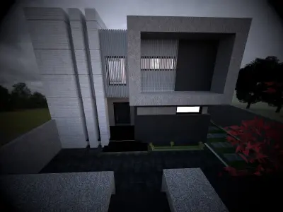 modern house 3D model 52
