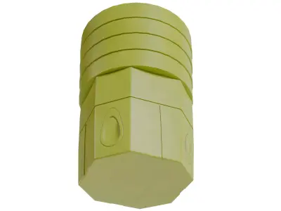 Sand Barrel V1 Low-poly 3D model