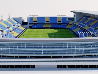 Estadio Nuevo Mirandilla - Cadiz Spain 3D model