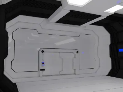 Sci Fi Interior 3D model 73