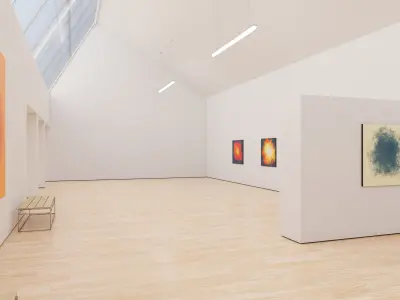 Art Museum Gallery Interior 23 Low-poly 3D model