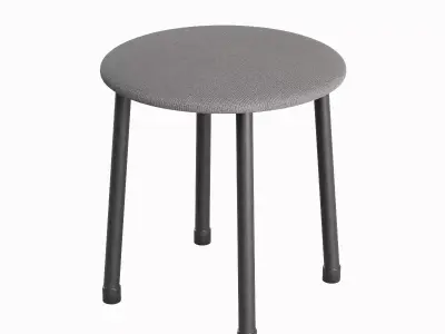 Steel Stool C 03 3D model
