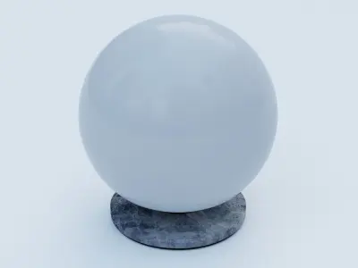 Desk Lamp Low-poly 3D model 12