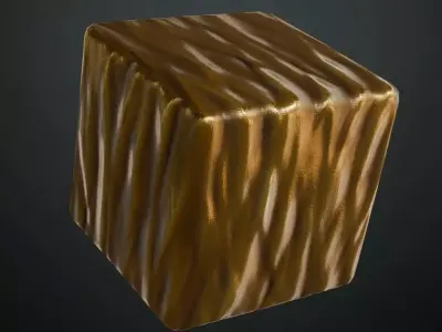 Sci-Fi Gold Insulated Thermal Foil PBR Seamless Texture