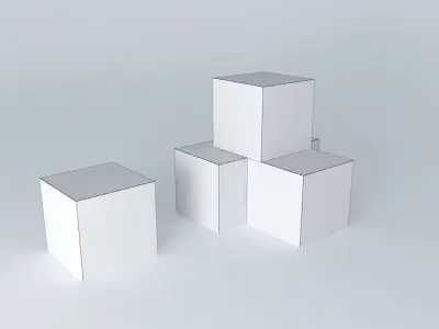 metal boxes snow Free 3D model