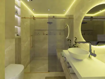 bathroom interior design 3D model