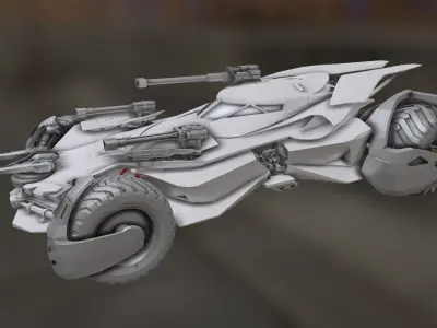 Batmobile JUSTICE LEAGUE STL  3D print model