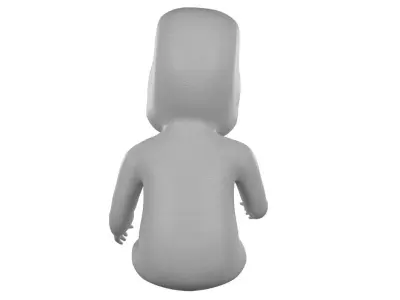 Alien Baby 3D model
