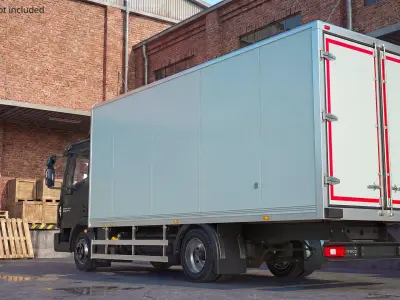  Iveco EuroCargo Box Truck Simplified 