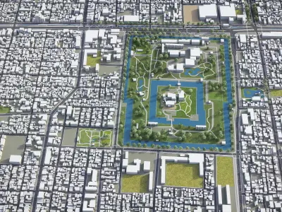 Kyoto Low-poly 3D model