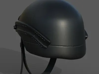 Helmet military combat soldier armor  Low-poly 3D model 7