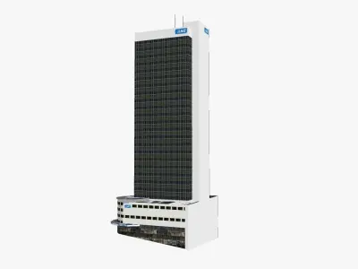 ANZ Center Low-poly 3D model