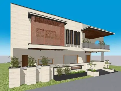 Residential Bungalow  3D model
