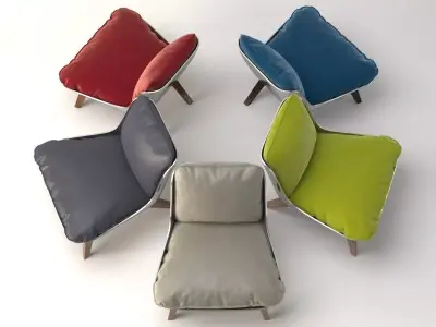 Houston lounge chair 3D model