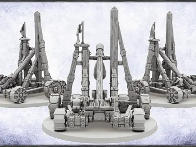 Greenskins RocksLauncher -UNIT- 28mm Miniatures 3D print model