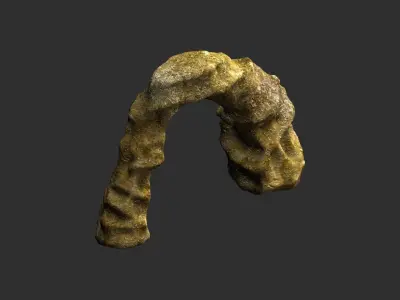 Small Arch - Lichen Low-poly 3D model