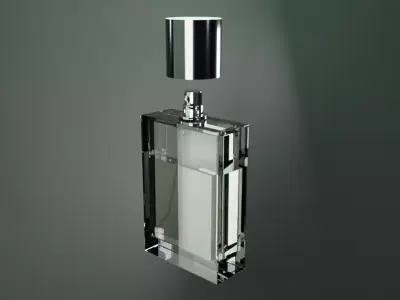 Realistic perfume bottle  3D model