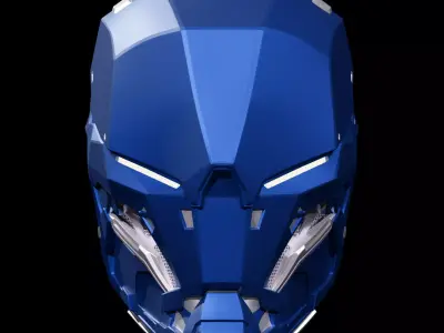 Blue Hood Metal 3D print model