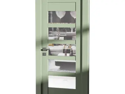 Modern entrance door 74 3D model