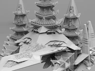 Cyberpunk Emperor Mega city 2  3D model