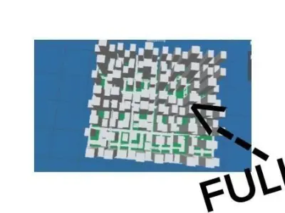 Game building and cars Low-poly 3D model