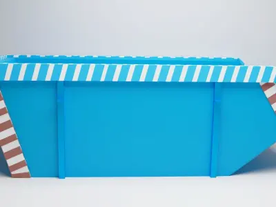 Gaming Dumpster  Low-poly 3D model