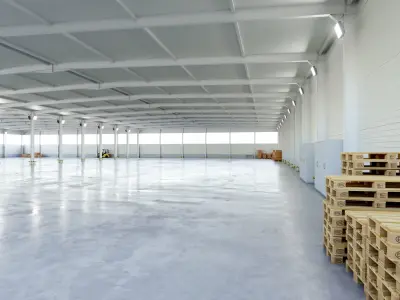 Warehouse Interior 5b Low-poly 3D model