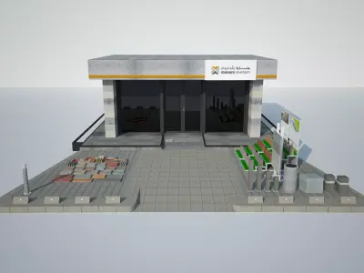 Stand showroom product 3D model