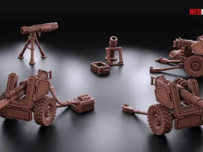 Steel Guard - Heavy Support Squad of the Imperial Force 3D print model