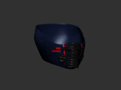 helmet  MASK high poly sculpt 3d printable  3D model
