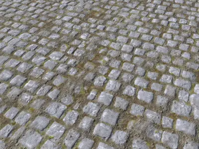 Cobblestone Road 9 PBR Texture