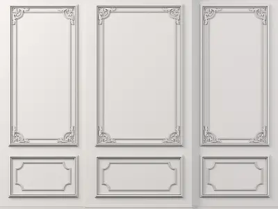 Wall Molding  Low-poly 3D model