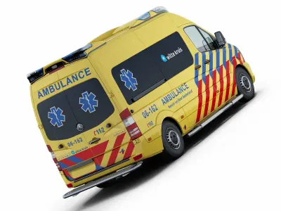 Mercedes-Benz Sprinter Dutch Ambulance 3D model