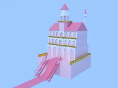 cartoon house 3d model 3D model