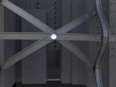 Guild futuristic skyscraper 3D model