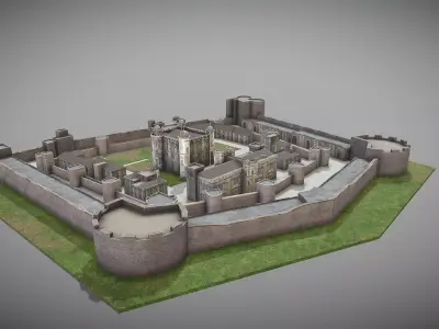 Tower of London Low-poly 3D model