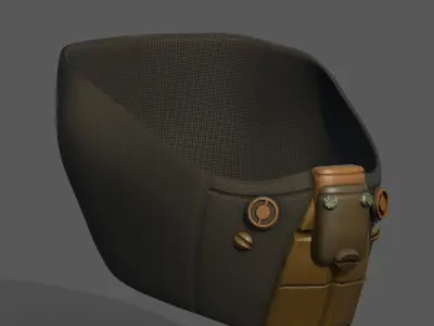 Gas mask respirator scifi futuristic 3d Artist  Low-poly 3D model order