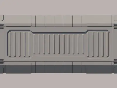 Sci-fi Container 3D model
