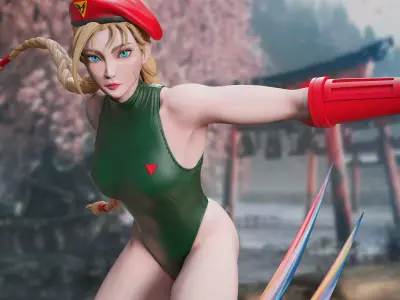 Cammy I Street Fighter 3D print model