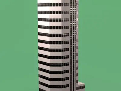 Skyscraper Office Building 3D model