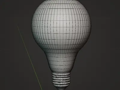 Big Round Edison Bulb   3D model