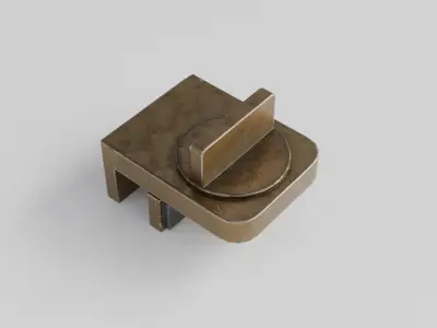 Window Lock Stopper Low-poly 3D model