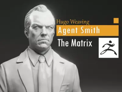 Hugo Weaving - Agent Smith - The Matrix 3D print model