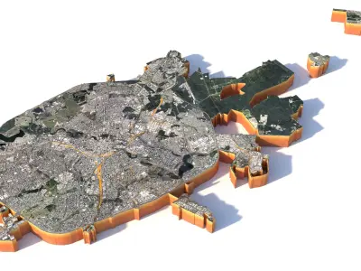 Minsk City Belarus 3D model purchase