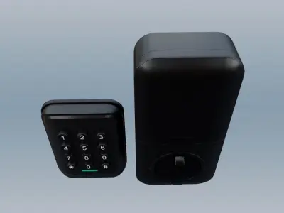 HG Smart Digital Door Lock Low-poly 3D model