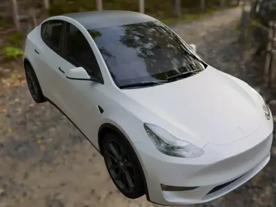 High-quality Tesla Model Y 2021 3D model