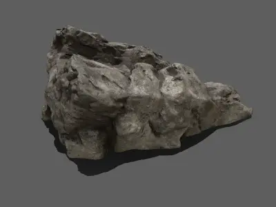 Stairs rock Low-poly 3D model shop