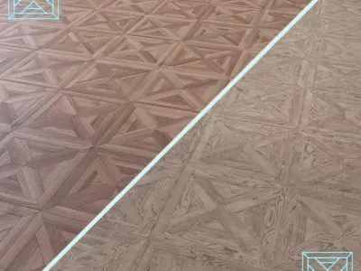 Parquet - Laminate - Wooden floor 2 in 1 Low-poly 3D model 159