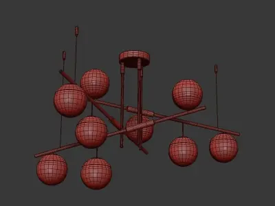 Chandelier TECHNUM 3D model